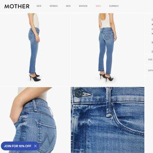 BNWT attached MOTHER jeans the mid rise dazzler ankle we the animal  size 27